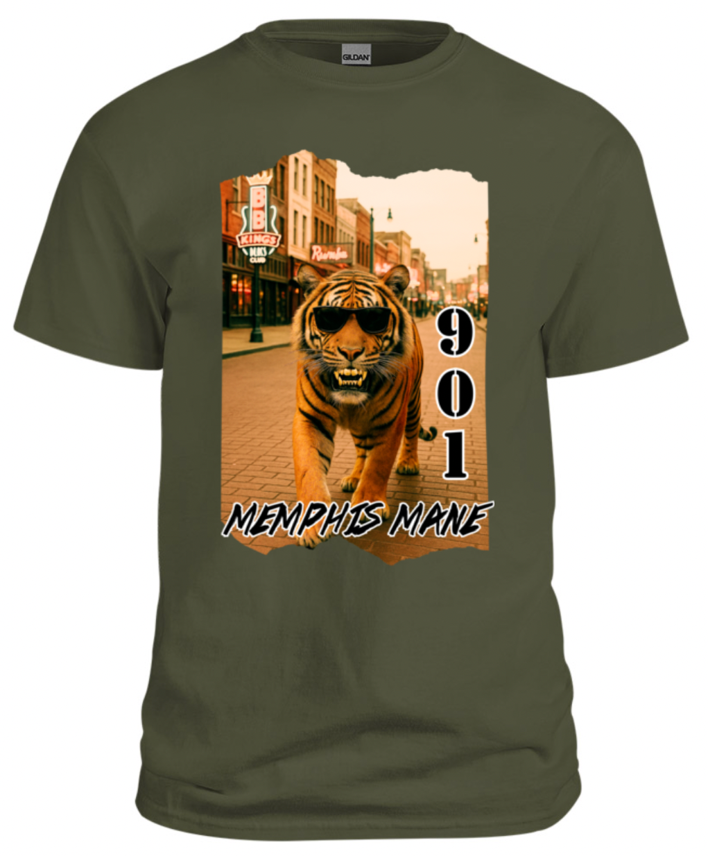 Tiger on Beale 901 Tee