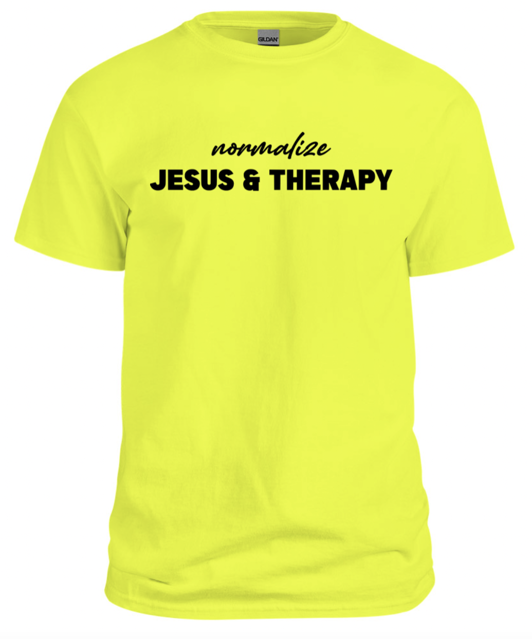 Normalize Jesus and Therapy Tee