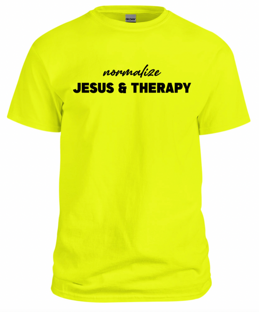 Normalize Jesus and Therapy Tee